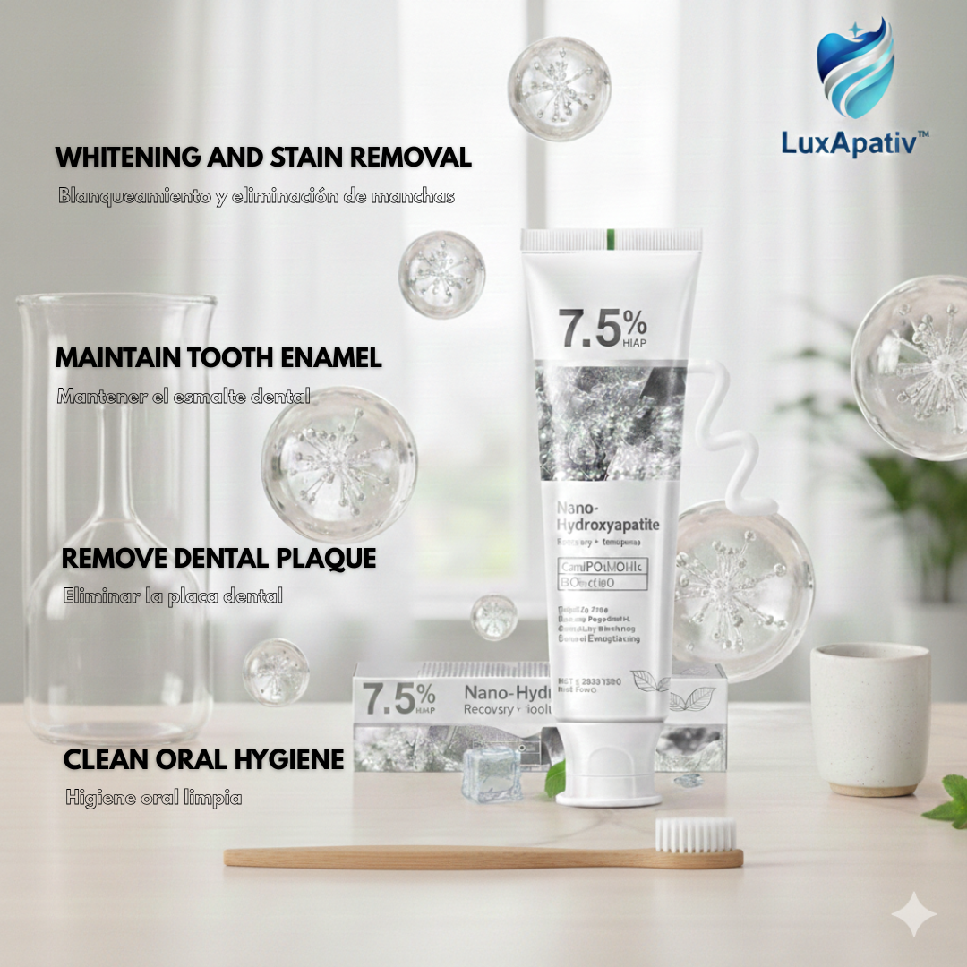 LuxApativ™ - Pasta Dental Reparadora con Hidroxiapatita (7.5%)